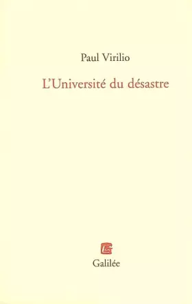 Couverture du produit · L'Université du désastre