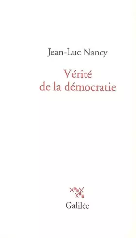 Couverture du produit · Vérité de la démocratie