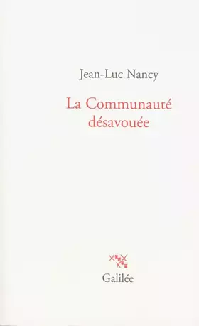 Couverture du produit · La Communauté désavouée