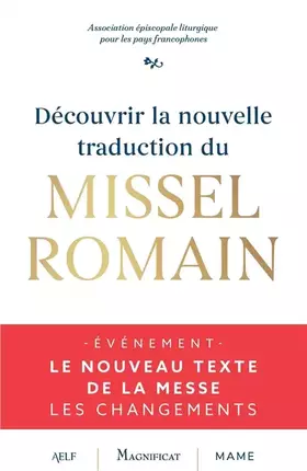 Couverture du produit · Découvrir la nouvelle traduction du missel romain