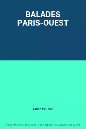 Couverture du produit · BALADES PARIS-OUEST