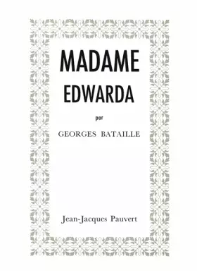 Couverture du produit · Madame Edwarda