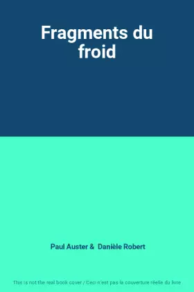 Couverture du produit · Fragments du froid