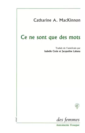 Couverture du produit · Ce ne sont que des mots