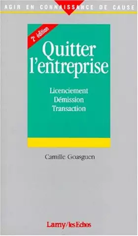 Couverture du produit · Quitter l'entreprise, 2e édition