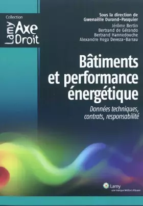 Couverture du produit · Bâtiments et performance énergétique: Données techniques, contrats, responsabilité