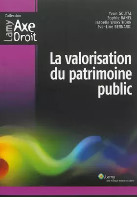 Couverture du produit · La valorisation du patrimoine public