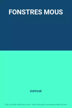 Couverture du produit · FONSTRES MOUS