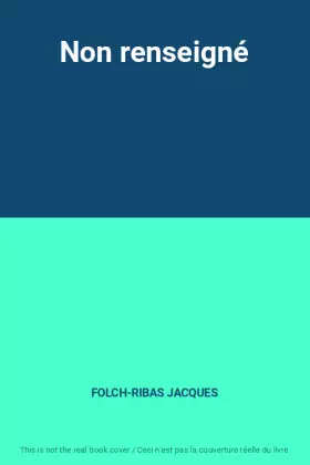 Couverture du produit · Non renseigné