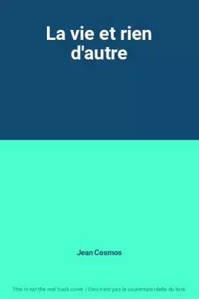 Couverture du produit · La vie et rien d'autre