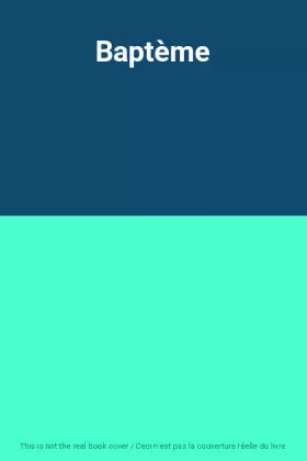 Couverture du produit · Baptème