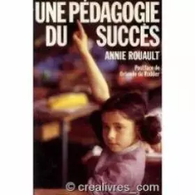Couverture du produit · Une pedagogie du succes