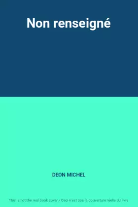 Couverture du produit · Non renseigné