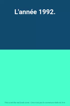 Couverture du produit · L'année 1992.