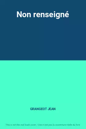 Couverture du produit · Non renseigné