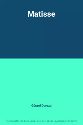 Couverture du produit · Matisse