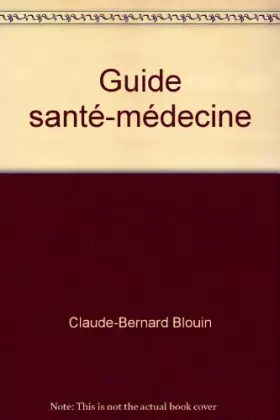 Couverture du produit · Guide santé-médecine