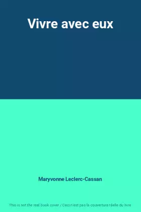 Couverture du produit · Vivre avec eux
