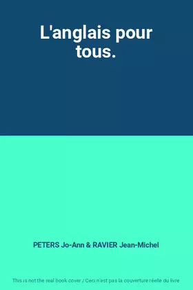 Couverture du produit · L'anglais pour tous.