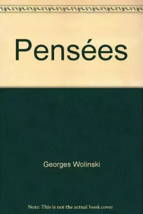 Couverture du produit · Pensées