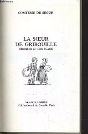 Couverture du produit · La Soeur de Gribouille