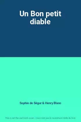 Couverture du produit · Un Bon petit diable
