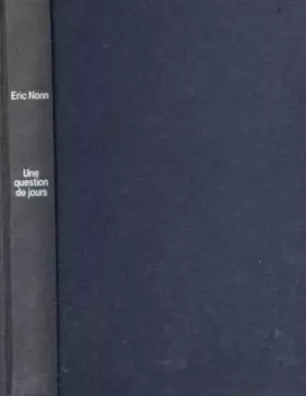 Couverture du produit · Une Question de jours
