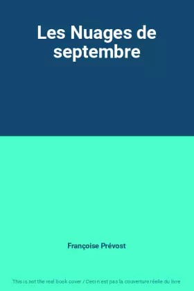Couverture du produit · Les Nuages de septembre