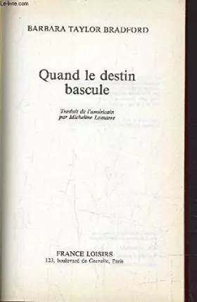 Couverture du produit · Quand le destin bascule