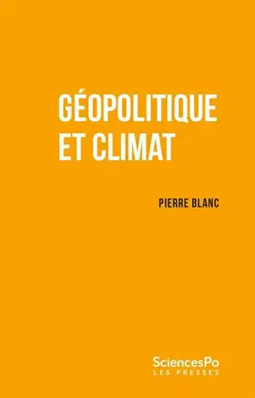 Couverture du produit · Géopolitique et climat