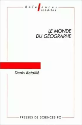 Couverture du produit · Le monde du géographe