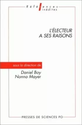 Couverture du produit · L'électeur a ses raisons