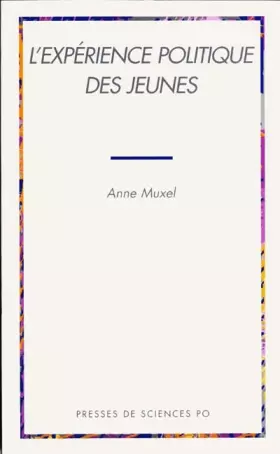 Couverture du produit · Expérience politique des jeunes