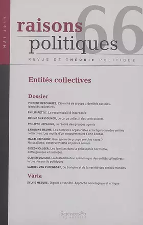 Couverture du produit · RAISONS POLITIQUES 66