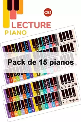 Couverture du produit · Lecture Piano CE1 - Pack de 15 pianos