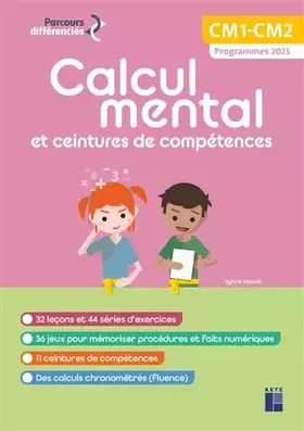 Couverture du produit · Calcul mental et ceintures de compétences CM1-CM2 (+ ressources numériques) - Programmes 2025