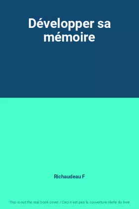 Couverture du produit · Développer sa mémoire