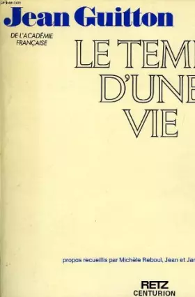 Couverture du produit · Le Temps d'une vie