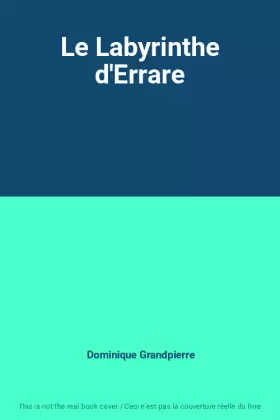 Couverture du produit · Le Labyrinthe d'Errare