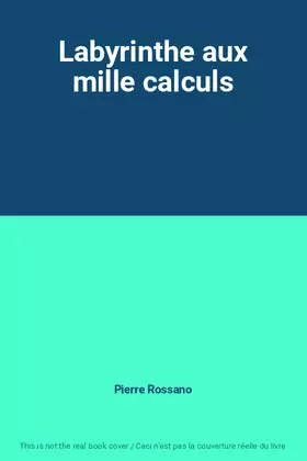 Couverture du produit · Labyrinthe aux mille calculs