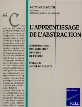 Couverture du produit · L'apprentissage de l'abstraction