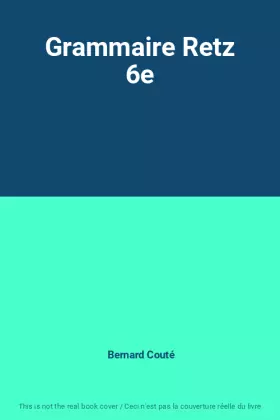 Couverture du produit · Grammaire Retz 6e