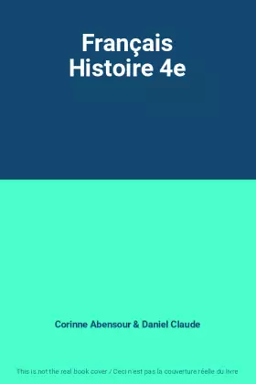 Couverture du produit · Français Histoire 4e
