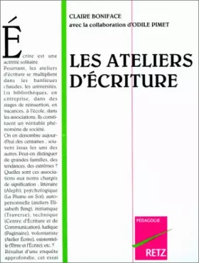Couverture du produit · Ateliers d'écriture