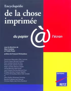 Couverture du produit · Encyclopédie de la chose imprimée