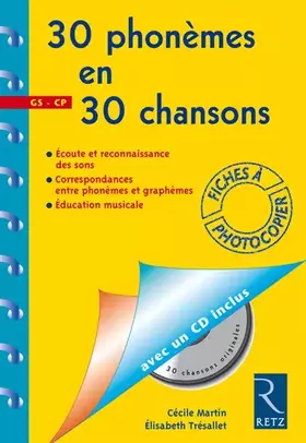 Couverture du produit · 30 phonèmes en 30 chansons (+ CD audio)