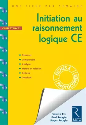 Couverture du produit · Initiation au raisonnement logique CE