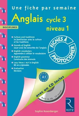 Couverture du produit · Anglais Cycle 3 (+ CD)