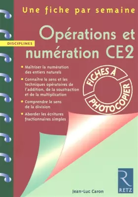 Couverture du produit · Opérations et numération