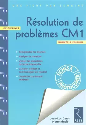 Couverture du produit · RESOLUTION DE PROBLEMES CM1